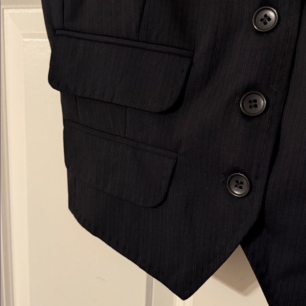 D&G Elegant Black Vest Vintage Dolce and Gabbana Fitted women’s vest IT 40 - Picture 3 of 6